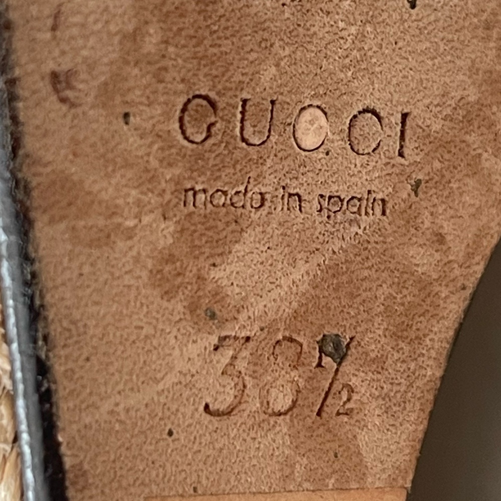 AUTHENTIC GUCCI RUNWAY WEDGE SANDALS - Picture 17 of 17